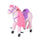 Cheval à monter pour enfants aux sons roses