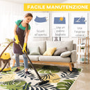 Tappeto Moderno per Interni 200x140 cm in Poliestere Effetto Vellutato Multicolore