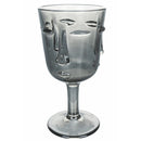 Set 6 Calici Vis à Vis Stones in Vetro VdE Tivoli 1996 Nero Grigio Trasparente