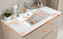 Mobile Bagno Sospeso 71cm TFT Ibiza Senape Bianco