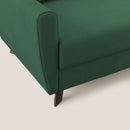 Divano Letto 2 Posti 168x97x96 cm in Tessuto Verde