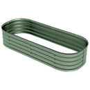 Letto per Orto Rialzato Modulare  con Fondo Aperto 150x62x30 cm in Acciaio Galvanizzato Verde