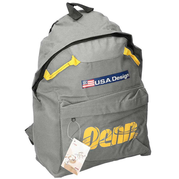 Zaino Americano Uomo Donna Penn in Tessuto Scuola Tempo Libero Viaggio Grigio acquista