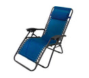 Sedia Sdraio Zero Gravity Reclinabile Pieghevole Blu
