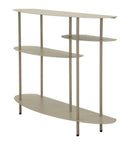 Console Saturno Plus Tortora 118x34x82 cm in Metallo Grigio tortora      