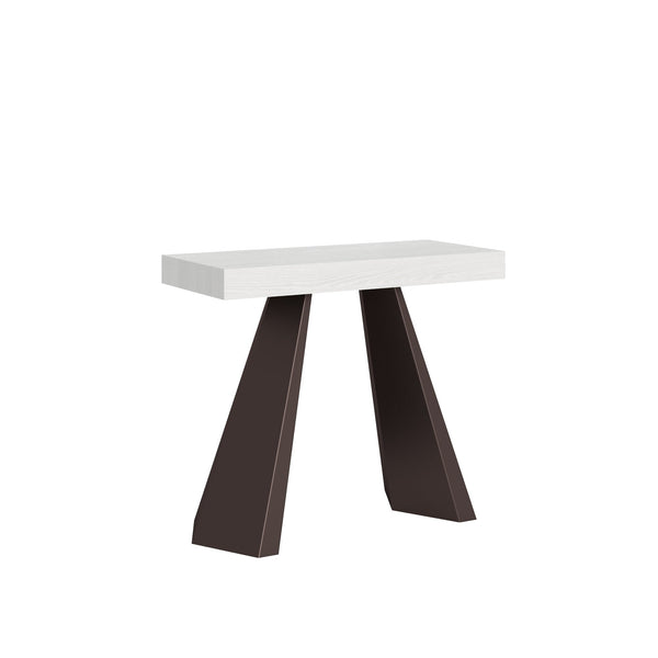 acquista Consolle Allungabile 90-196x40x77 cm in Nobilitato Bianco