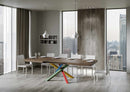 Tavolo Allungabile 200-460x90x77 cm Volantis Noce Telaio 4B 