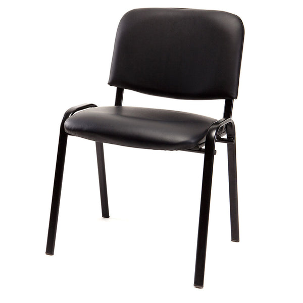 Chaise de bureau en faux cuir noir Bozzini prezzo