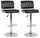 Set 2 Sgabelli Bar 46x51,5x88,5/109,5h cm Barclay Nero