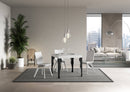 Tavolo Allungabile 90/246x90x77 cm Paxon Premium Bianco Frassino