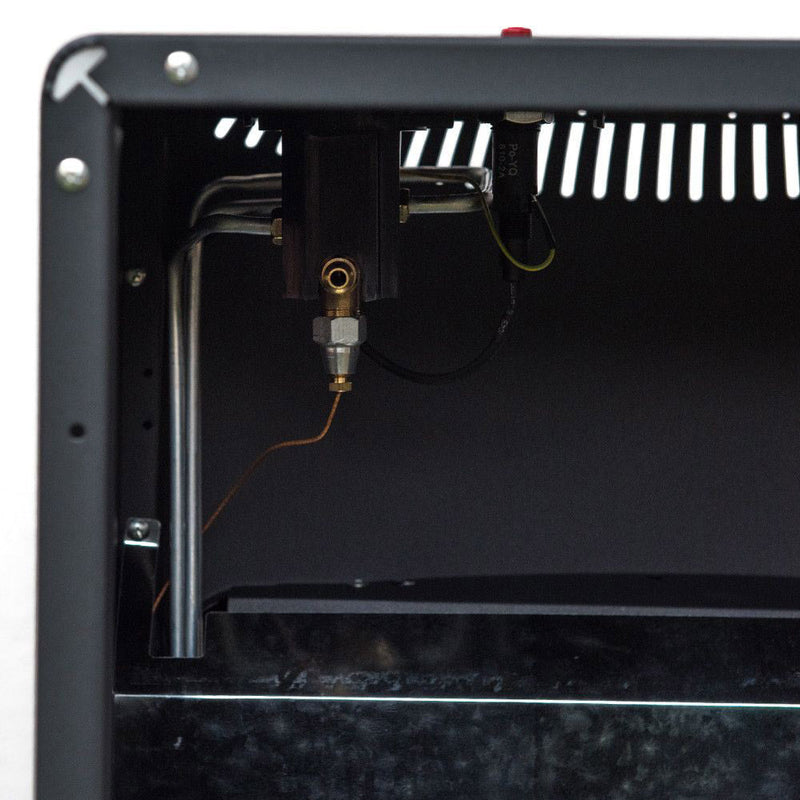 Stufa a Gas Gpl da Interno ad Infrarossi 4,2 kW Nera