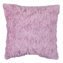 Set 2 Cuscini Decorativi 43x43x6 cm in Poliestere VdE Tivoli 1996 Furry Rosa