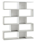 Libreria Modulare 5 Ripiani 150x180x38 cm Ossido Bianco