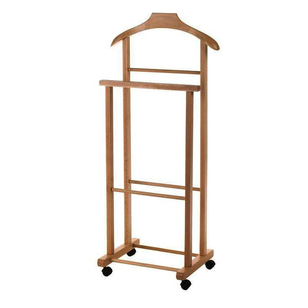 online Modèle 43x33x105 cm 2 Montants et 4 Roues en Bois de Noyer