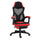 Sedia da Gaming Ergonomica e Reclinabile 58x63x112-122 cm in Tessuto a Rete Nero e Rosso