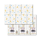 Tappeto Pieghevole per Bambini 200x150 cm Double Face Antiscivolo con Borsa Sky      