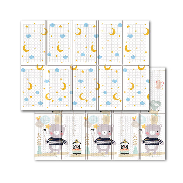 online Tappeto Pieghevole per Bambini 200x150 cm Double Face Antiscivolo con Borsa Sky