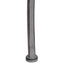 Panchina da Giardino Parco in Acciaio Grigio 86x56x80 cm 