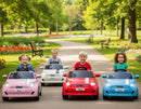 Macchina Elettrica per Bambini Licenza Fiat 500 12V con Telecomando Rosso