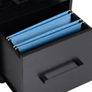 Cassettiera Portadocumenti da Ufficio 39,2x40x65,4 cm 3 Cassetti  Nera