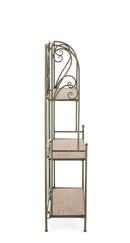 Scaffale 3 Ripiani 60x28x127 cm in Acciaio Guenda Verde Scuro