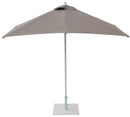 Ombrellone da Giardino 2,25x2,25 m Palo Ø40 mm in Alluminio Maffei Kronos Tortora