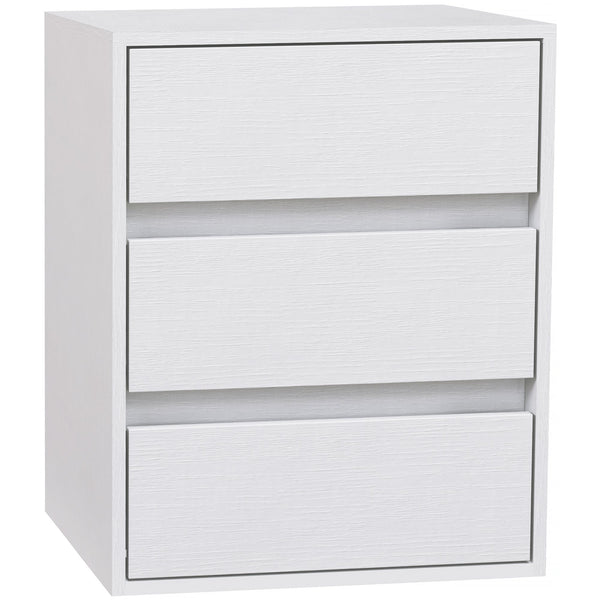 online Cassettiera 3 Cassetti Moderna 40x30x50,5 cm in Legno Bianco