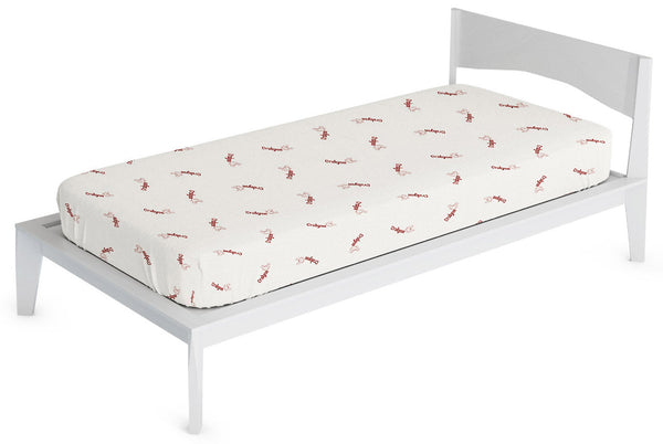 sconto Housse de matelas en Polyester et Fibre Bordeaux Crabyon Différentes Tailles