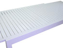 Tavolo da Giardino Allungabile 135/270x90x75 cm in Alluminio Cleveland Bianco