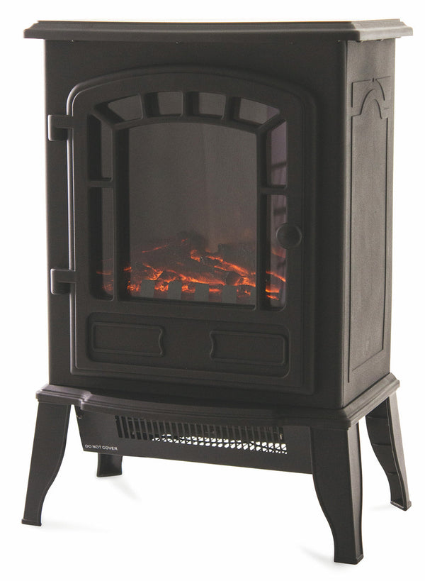 Kooper London Noir Cheminée Electrique Autoportante Effet Flamme 2000W prezzo