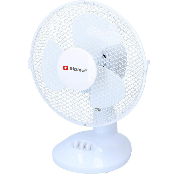 Ventilatore da Tavolo Pale 23 cm Salvaspazio 20 W 2 Velocità e Funzione Girevole Alpina online