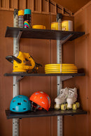 Scaffalatura 3 Ripiani per Casetta da Giardino 70x30 cm Altezza Regolabile Struttura in Metallo Keter Shelving Kit 70