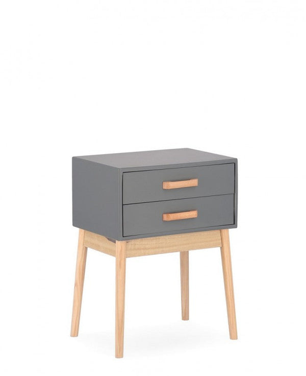 prezzo Commode 2 tiroirs 43x30x58,50 cm Ordinaire en Bois Gris