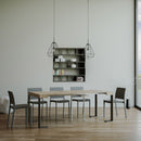 Consolle Allungabile 90-196x40x77 cm in Nobilitato Marrone