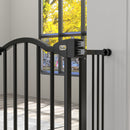 Cancellino per Cani Estensibile 74-100x78 cm in Metallo Nero