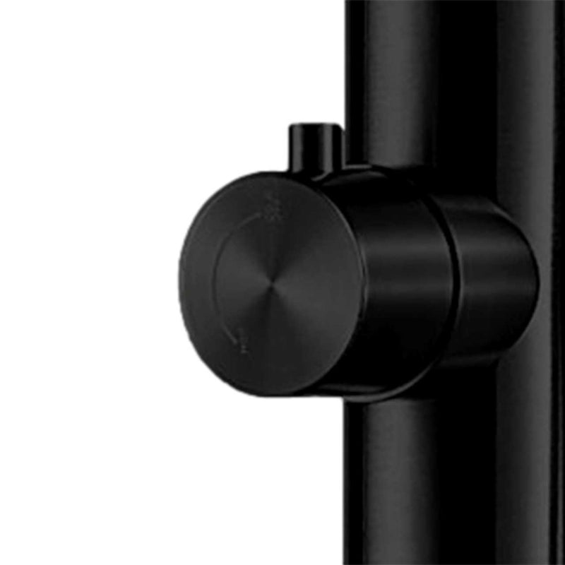 Doccia da Giardino 228,9x18x25 cm con Doccetta e Lavapiedi Sined Bosa Nero satinato