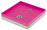 Socle porte galets pour fontaine 40x40x8 cm en métal avec socle en ciment Belfer 42/BSE/10 Cyclamen