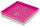 Socle porte galets pour fontaine 40x40x8 cm en métal avec socle en ciment Belfer 42/BSE/10 Cyclamen