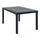 Table Houston 150x90x74 h cm en Osier Anthracite