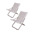 Set 2 Spiaggine Sdraio mare Pieghevoli 69x56xH,83 cm Milly Bianco