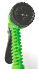 Tubo Pompa Canna dell'Acqua Estensibile 30 mt con Pistola Soriani Gardenlike Verde