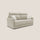 Canapé lit 3 places 196x102x97 cm en tissu beige