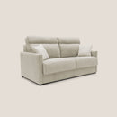 Divano Letto 3 Posti 196x102x97 cm in Tessuto Panna