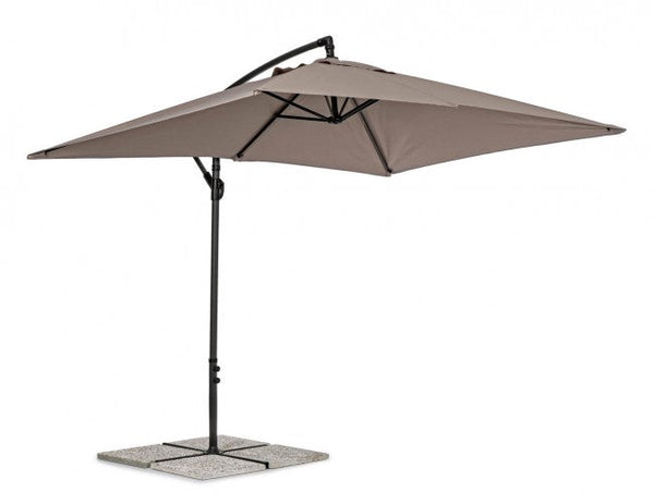 Parasol de jardin décentralisé Texas 2x3m Tortora en acier sconto