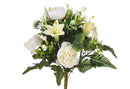 Set 2 Bouquet Artificiale con Peonie Altezza 51 cm Bianco