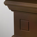 Cornice per Camino 110x36x100 cm Cambridge Rivestimento in Legno Noce  