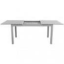 Tavolo Cuba Allungabile 150/210x90x75 h cm in Alluminio Tortora