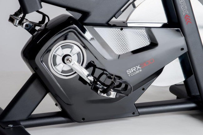 Spin Bike Elettromagnetica Volano 24Kg 150Kg Max 32 Livelli Leva di Sicurezza Toorx Chrono Line SRX-300 HRC App Ready
