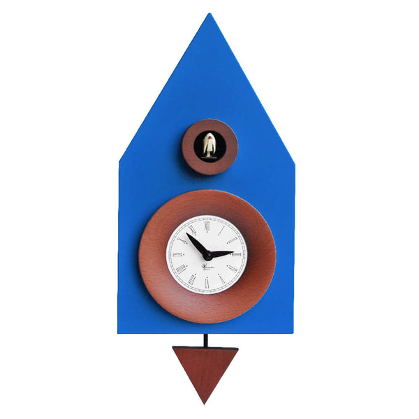 Horloge Coucou Murale 20X36X13Cm Pirondini Italia Bleu Foncé Chiaro online