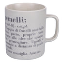 Tazza Zodiaco "gemelli" Ø8x10 cm in Bone China VdE Tivoli 1996 Bianco